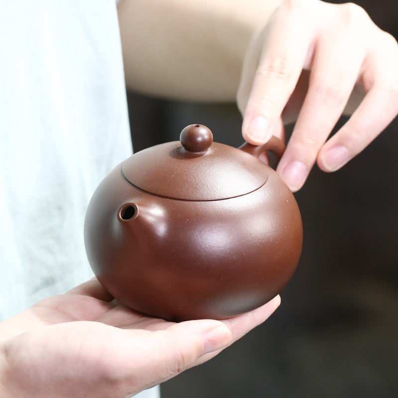 Pure handmade Zisha teapot, single teapot, old Zisha clay, Zisha tea set, household teapot, handmade