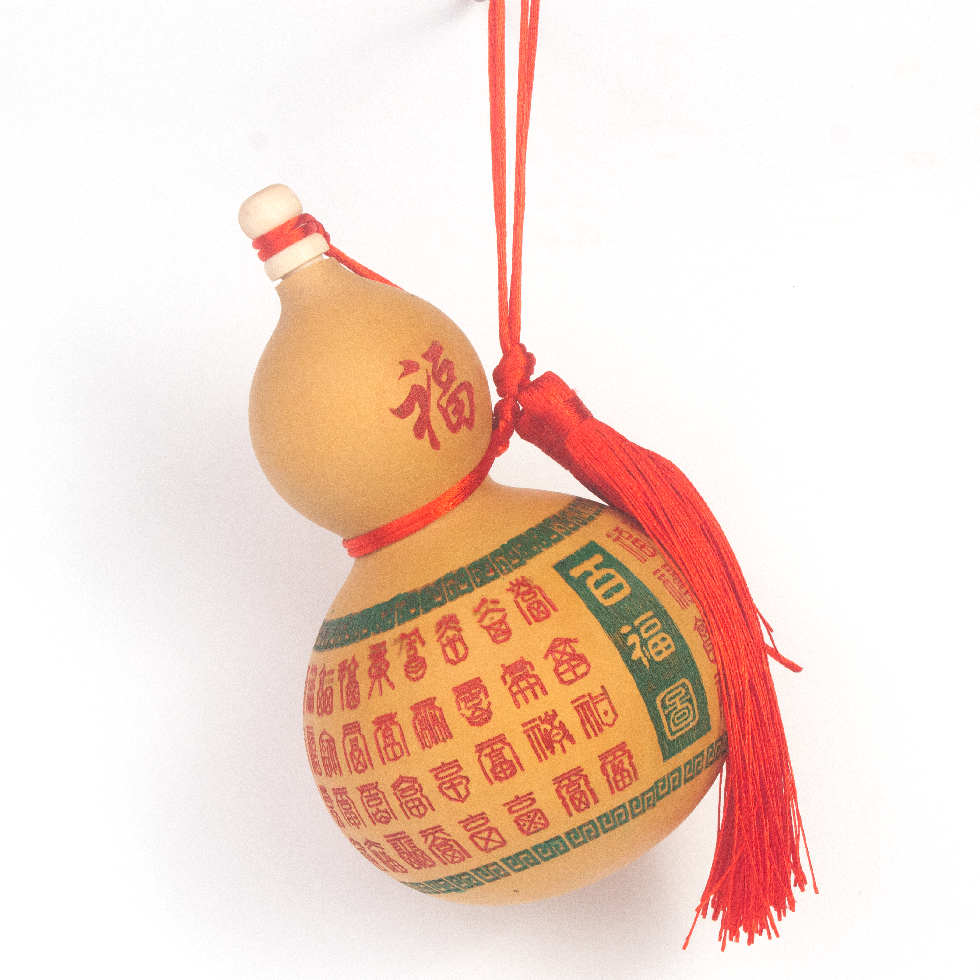 Traditional Brass Bagua Gourd - Feng Shui Wu Lou for Protection and Good Luck