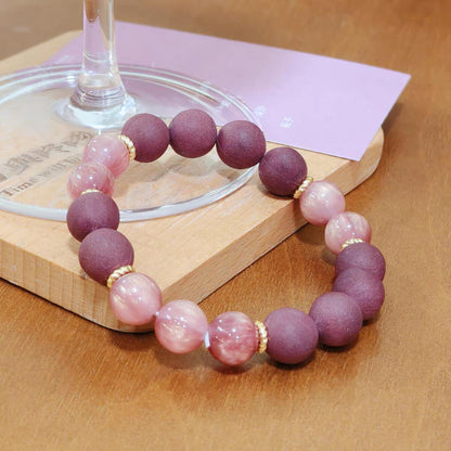 Rose Letter handcrafted rose incense bracelet — natural rose, osmanthus and sandalwood beads