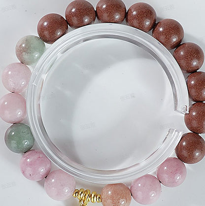Jiang Zhen Xiang 'Zhou Ying' 10mm Bracelet - natural hand-rolled incense bead bracelet detail