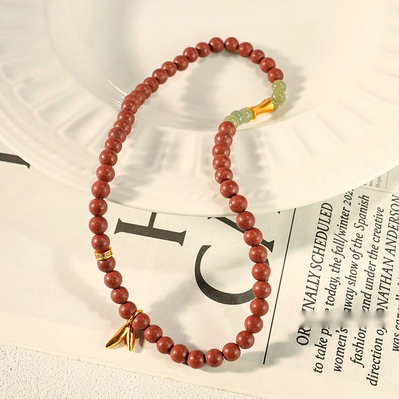 Rose Incense 'Mei Zhu' 52-Bead Bracelet - traditional Chinese incense bead bracelet made by hand