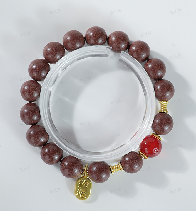 Rose Incense 'Qiu Mei' 10mm Bracelet - handcrafted incense bead bracelet by CHA SHOW