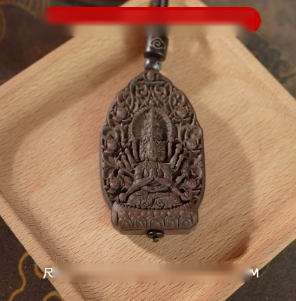 Thousand-Hand Guanyin Pendant (Rat) - handcrafted incense pendant by CHA SHOW