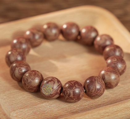 Dunhuang Vermilion Bird 12mm Bracelet - handcrafted incense bead bracelet by CHA SHOW